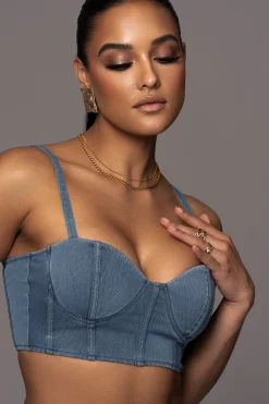 NAT LIV x Denim Eliana Skirt Set*JLUXLABEL Fashion