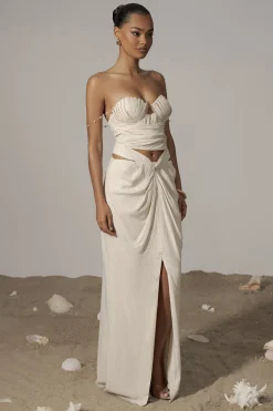 Natural Arielle Bustier Top*JLUXLABEL New