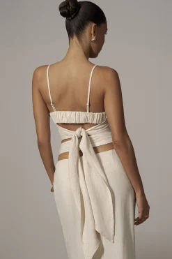 Natural Arielle Bustier Top*JLUXLABEL New