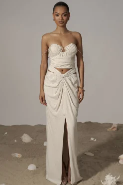 Natural Arielle Bustier Top*JLUXLABEL New