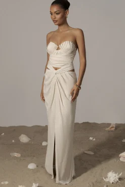 Natural Arielle Bustier Top*JLUXLABEL New