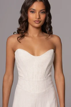 Natural Beyond The Sea Linen Corset*JLUXLABEL Clearance