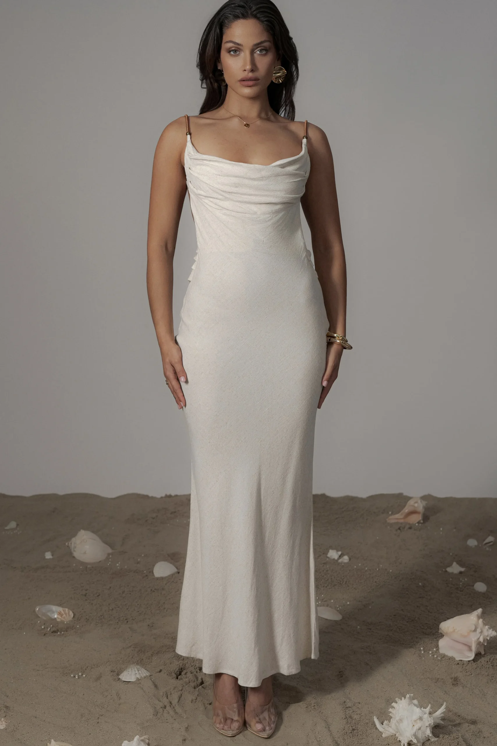 Natural Getaway Linen Maxi Dress*JLUXLABEL Sale