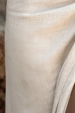 Natural SAYLOR LINEN SARONG*JLUXLABEL Hot