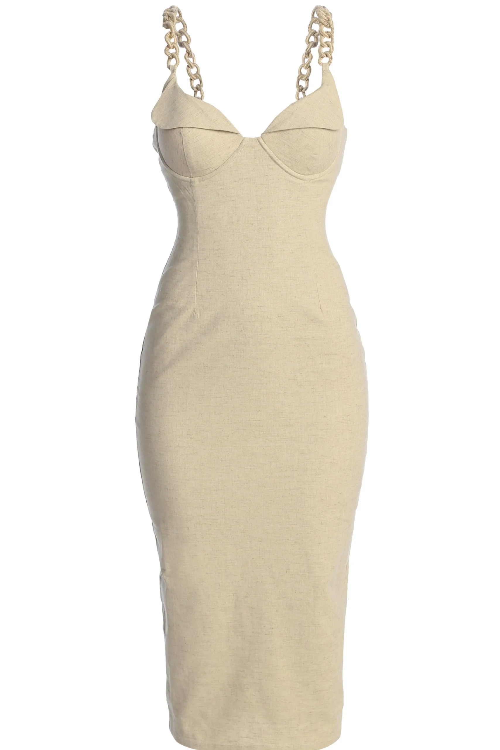 Natural Secret Hideout Linen Dress*JLUXLABEL Discount