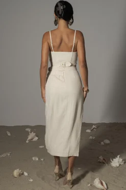 Natural Sunrise Linen Bustier*JLUXLABEL Online