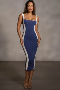 Navy Donna Knit Midi Dress*JLUXLABEL Best