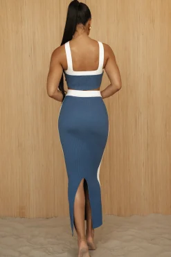 Navy Heartbreaker Two-Piece Skirt Set*JLUXLABEL Outlet