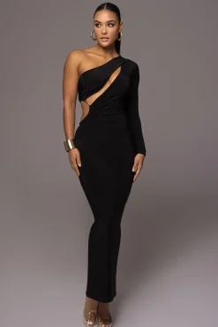 Noir Jorgia Keyhole Dress*JLUXLABEL Best