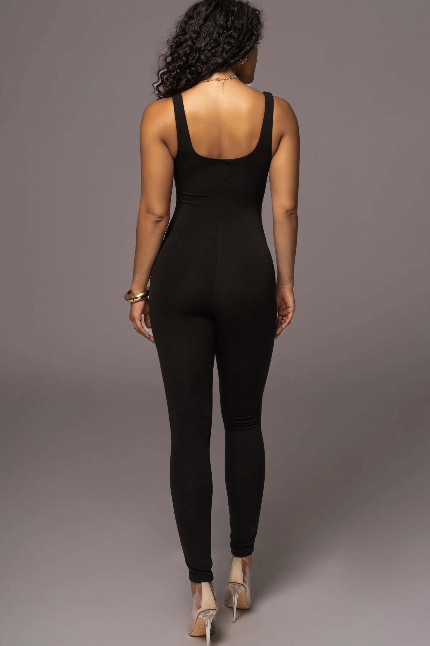 Noir Night Fall Tank Jumpsuit*JLUXLABEL Hot