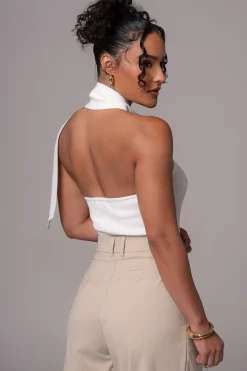 Off White Anderson Ribbed Top*JLUXLABEL Online