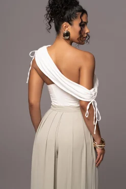 Off-White New Obsession Draped Top*JLUXLABEL Outlet