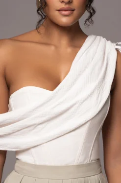 Off-White New Obsession Draped Top*JLUXLABEL Outlet