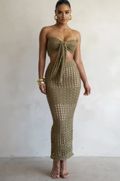 Olive Caribbean Skies Skirt Set*JLUXLABEL Sale