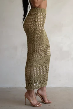 Olive Caribbean Skies Skirt Set*JLUXLABEL Sale