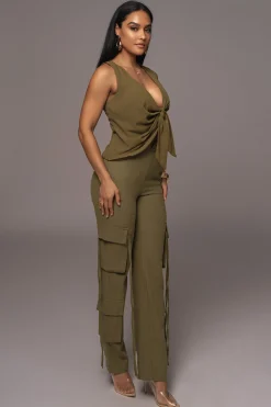 Olive Elicia Linen Top*JLUXLABEL Best