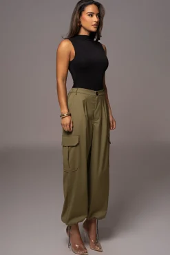 Olive Fast Track Drawstring Joggers*JLUXLABEL Best