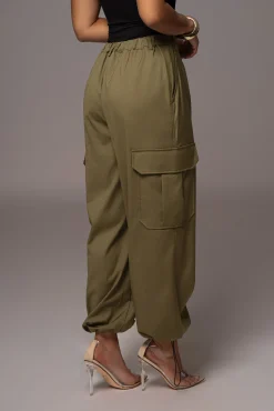 Olive Fast Track Drawstring Joggers*JLUXLABEL Best
