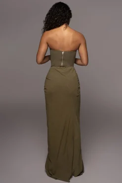 Olive Fenix Reversible Linen Corset*JLUXLABEL Fashion