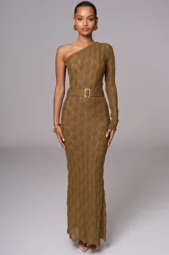 Olive La Costa One Shoulder Dress*JLUXLABEL Clearance