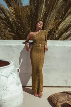 Olive La Costa One Shoulder Dress*JLUXLABEL Clearance