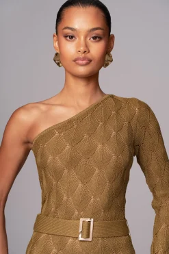 Olive La Costa One Shoulder Dress*JLUXLABEL Clearance