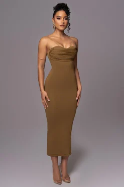 Olive La Lune Drape Midi Dress*JLUXLABEL Online