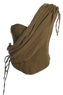 Olive New Obsession Draped Top*JLUXLABEL Sale