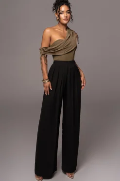 Olive New Obsession Draped Top*JLUXLABEL Sale