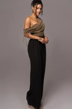 Olive New Obsession Draped Top*JLUXLABEL Sale