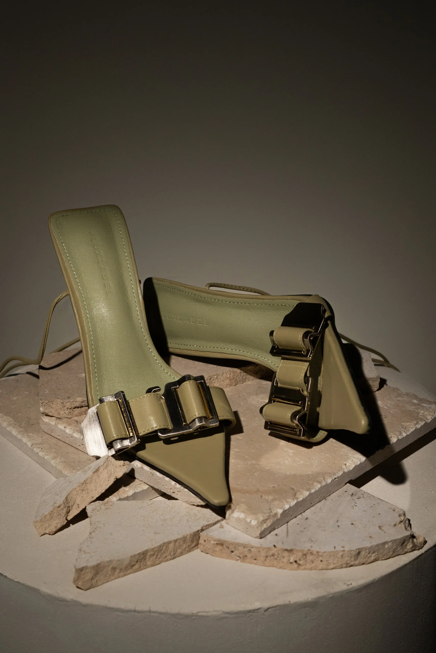 Olive Regal Pointed Toe Heels*JLUXLABEL Discount