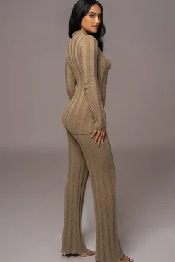 Olive Take A Chance Ribbed Pant Set*JLUXLABEL Clearance