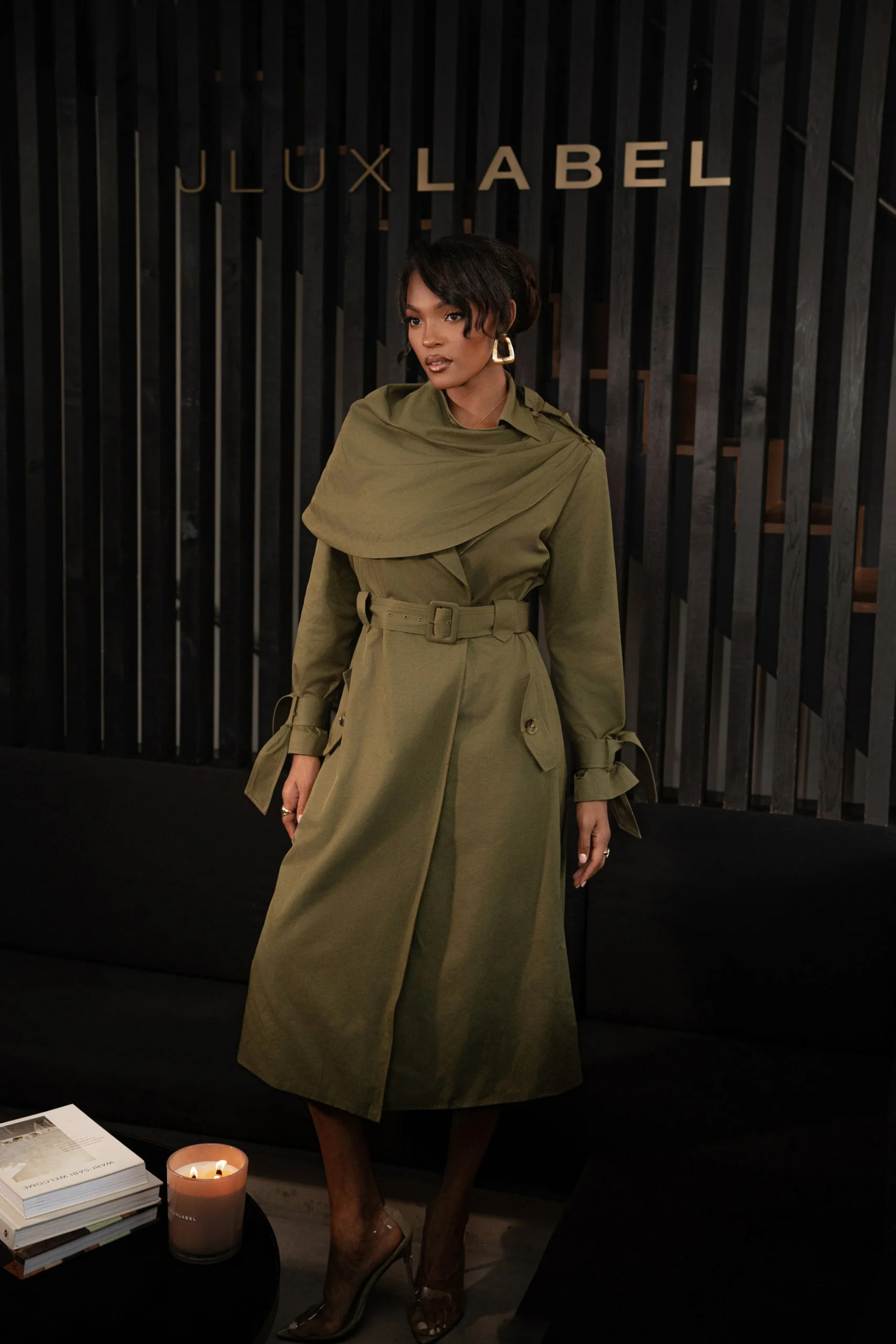 Olive The Classic Trench Coat*JLUXLABEL Hot