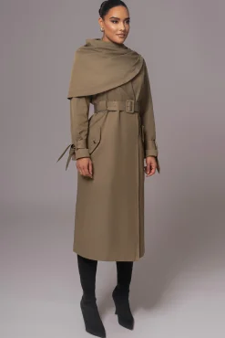 Olive The Classic Trench Coat*JLUXLABEL Hot