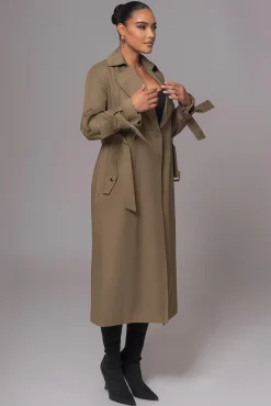 Olive The Classic Trench Coat*JLUXLABEL Hot