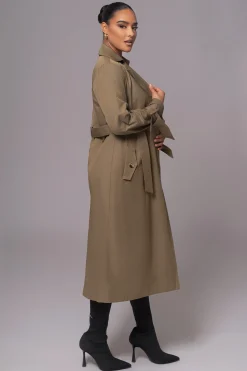 Olive The Classic Trench Coat*JLUXLABEL Hot
