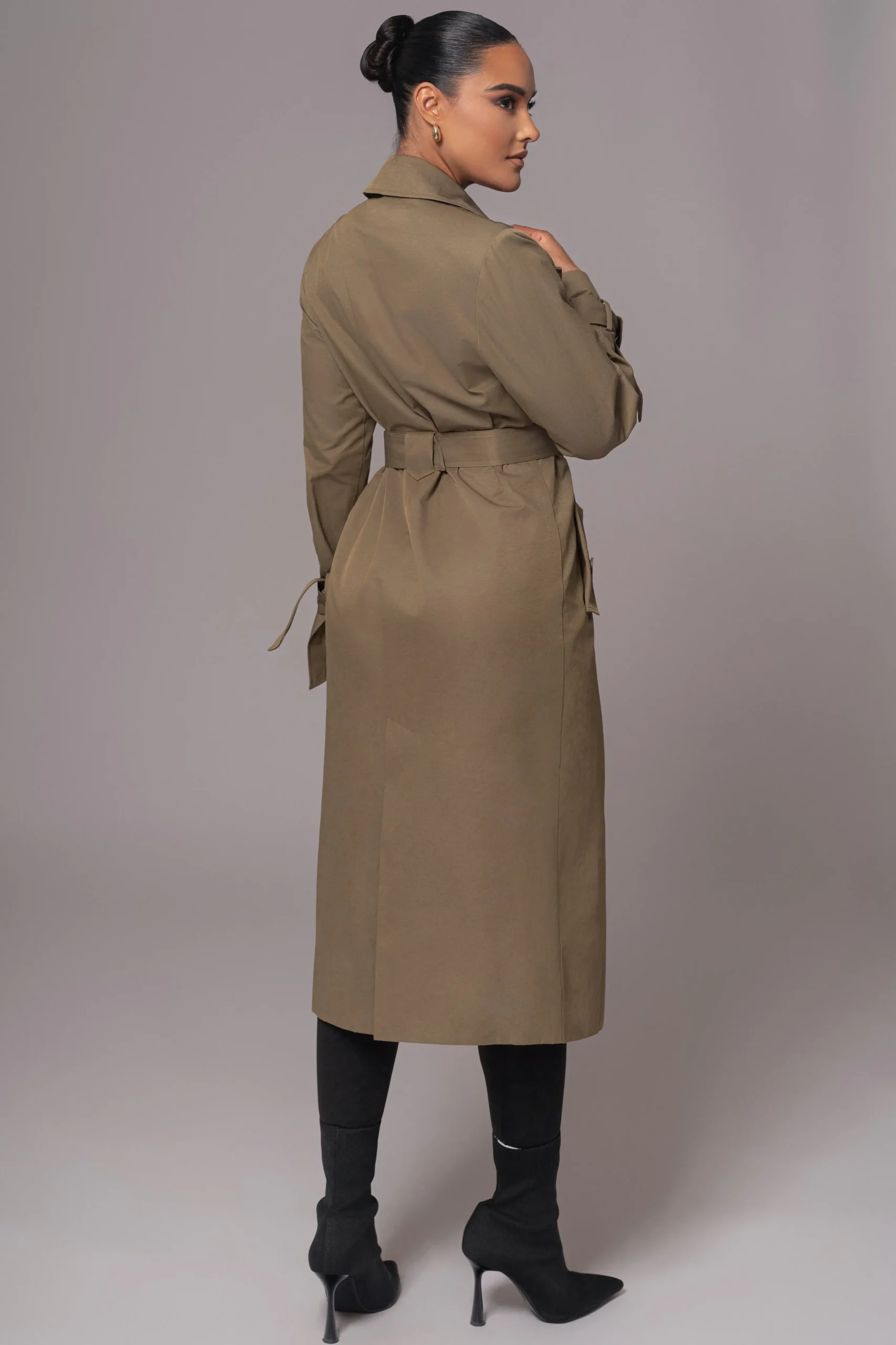 Olive The Classic Trench Coat*JLUXLABEL Hot