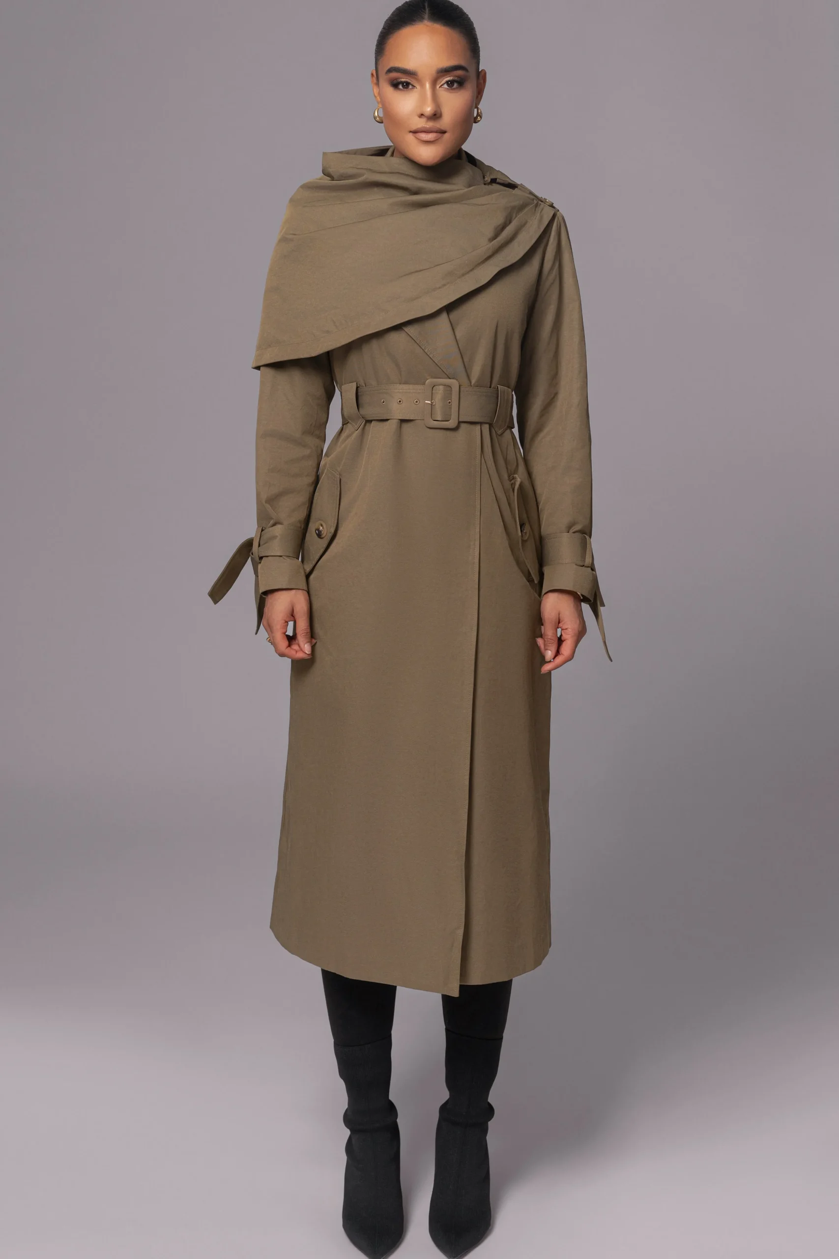 Olive The Classic Trench Coat*JLUXLABEL Hot