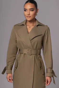 Olive The Classic Trench Coat*JLUXLABEL Hot