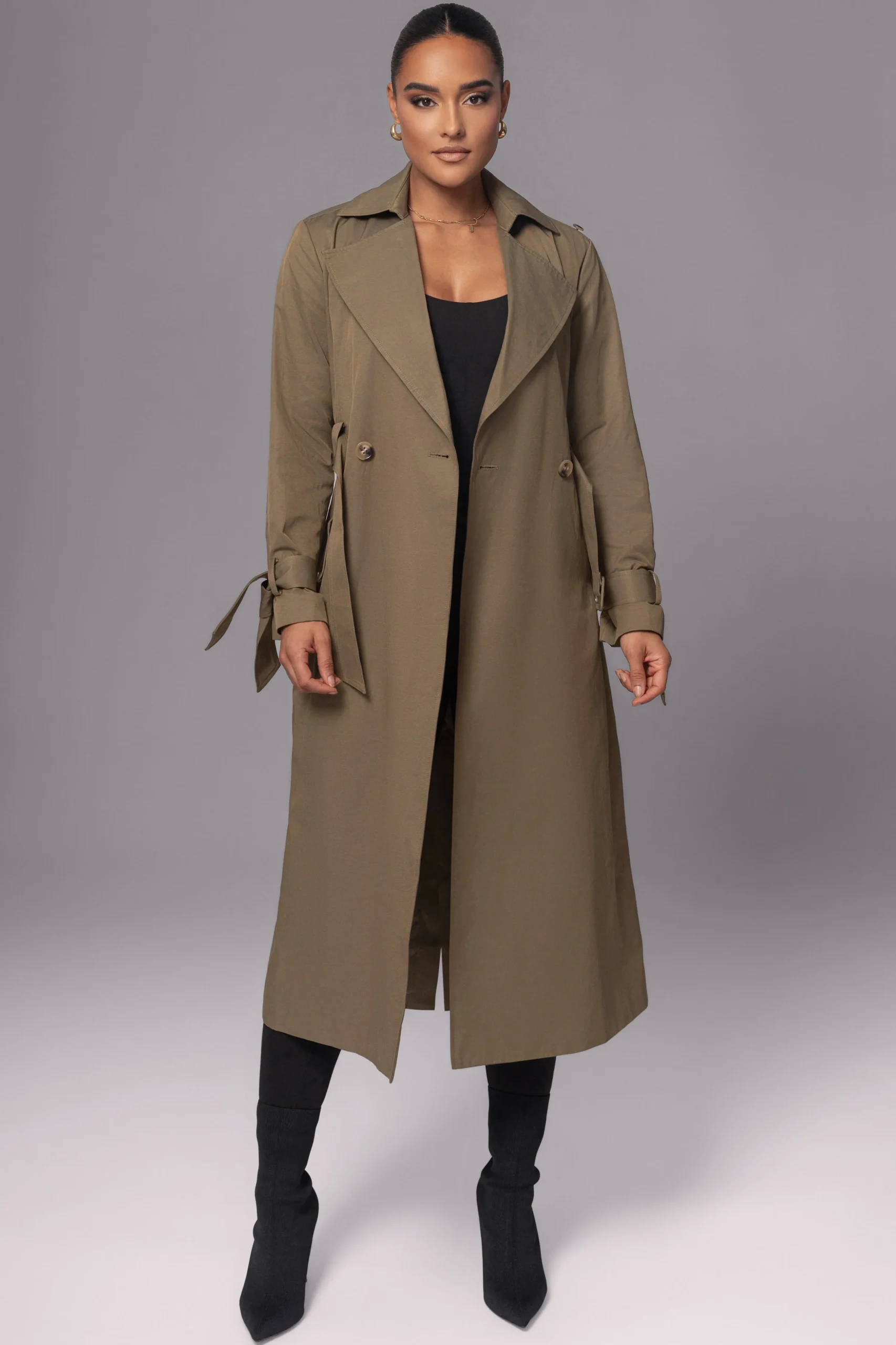 Olive The Classic Trench Coat*JLUXLABEL Hot