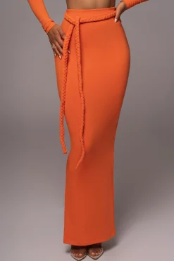 Orange City Love Two-Piece Skirt Set*JLUXLABEL Clearance