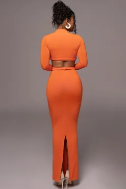 Orange City Love Two-Piece Skirt Set*JLUXLABEL Clearance