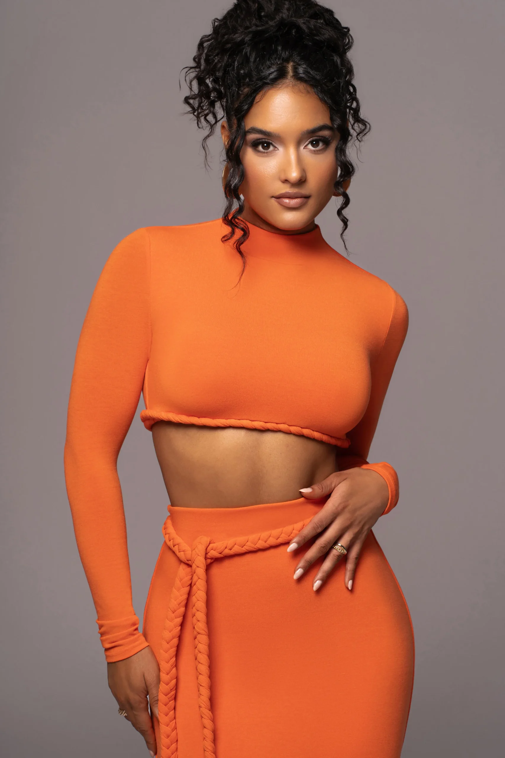 Orange City Love Two-Piece Skirt Set*JLUXLABEL Clearance