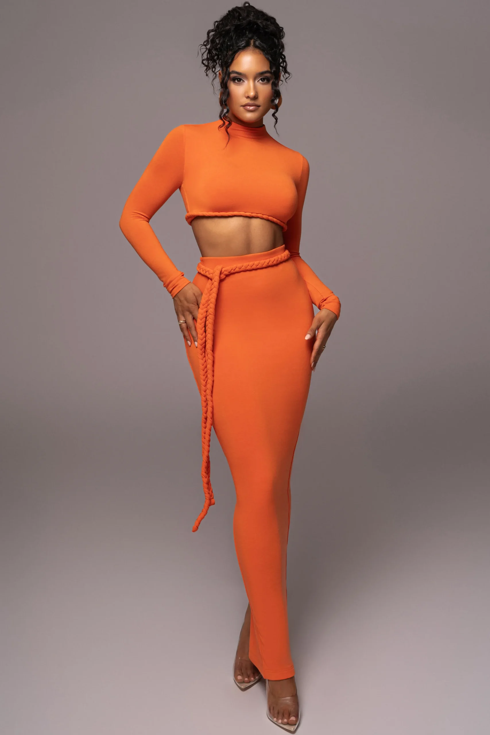 Orange City Love Two-Piece Skirt Set*JLUXLABEL Clearance