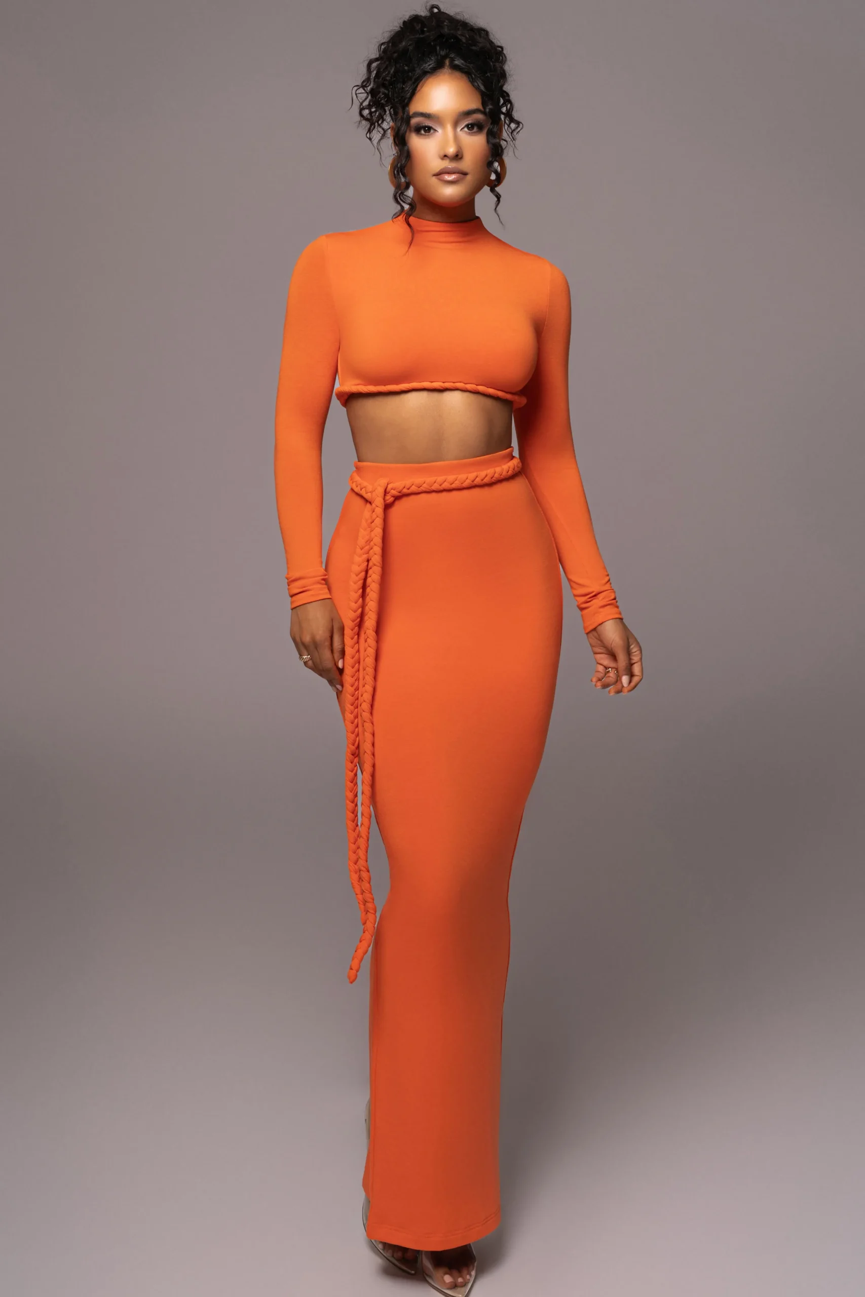 Orange City Love Two-Piece Skirt Set*JLUXLABEL Clearance