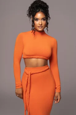 Orange City Love Two-Piece Skirt Set*JLUXLABEL Clearance