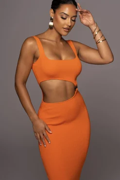 Orange Time After Time Dress*JLUXLABEL Hot