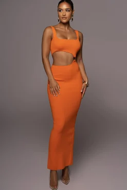 Orange Time After Time Dress*JLUXLABEL Hot