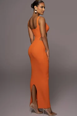 Orange Time After Time Dress*JLUXLABEL Hot