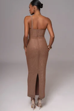 Pecan Hot Fix Krishna Maxi Dress*JLUXLABEL Best
